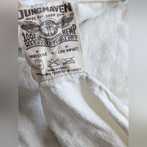 Jungmaven 100% Hemp White King Top Sheet Flat